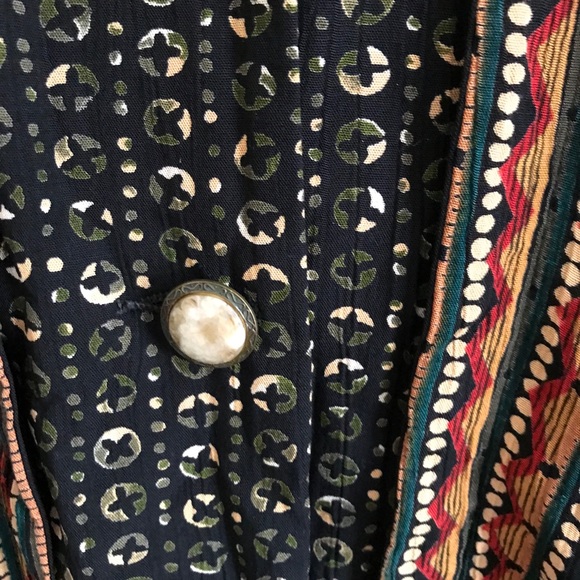 VINTAGE 90s Floral Boho Jacket Top - Picture 5 of 9